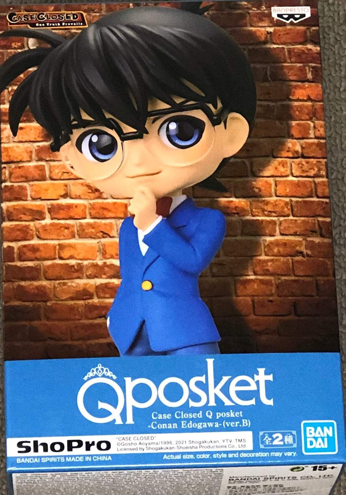 Banpresto Case Closed Q Posket -Conan Edogawa-(Ver.B)