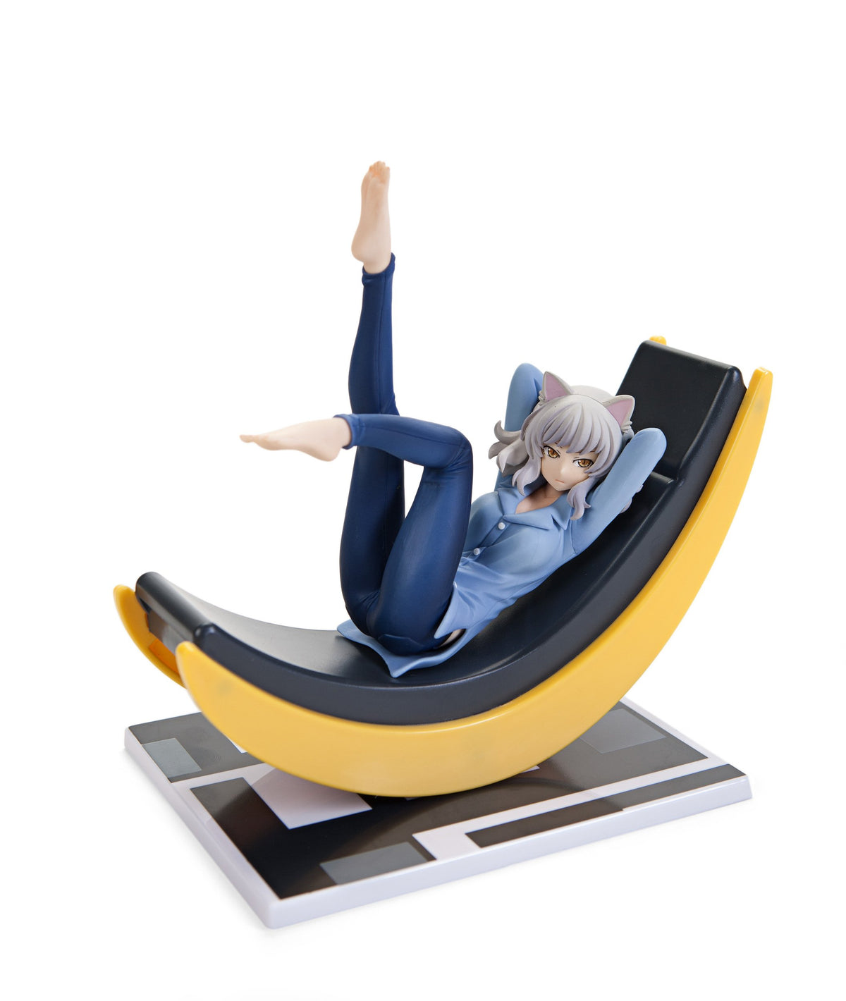 Taito Monogatari Series: Black Hanekawa Figure - Anime Figure - Teen, Young Adult - Includes Assembly Parts