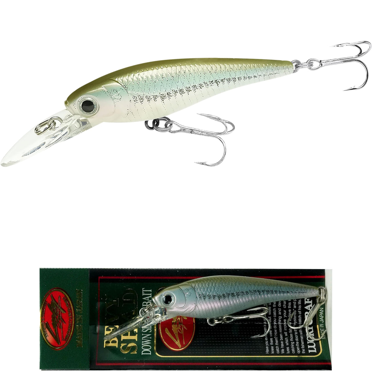 LUCKY CRAFT Bevy Shad 60SP, 2364 Real Original Wakasagi, JDM, Freshwater Lake Bass Fishing Bait, Freshwater Fishing Gear, Tournament Winning, Champion Bait, Accessories, Tackle