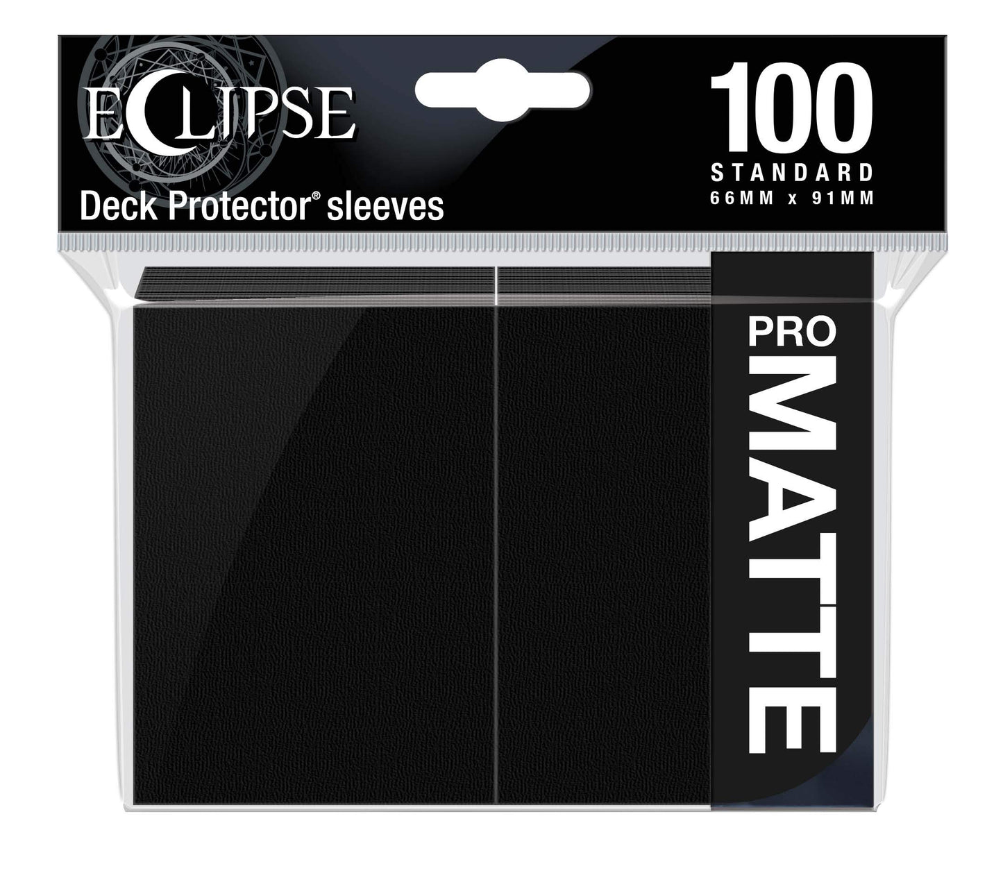 Ultra Pro Eclipse Matte Deck Protector Sleeves – Jet Black, 100 Pack