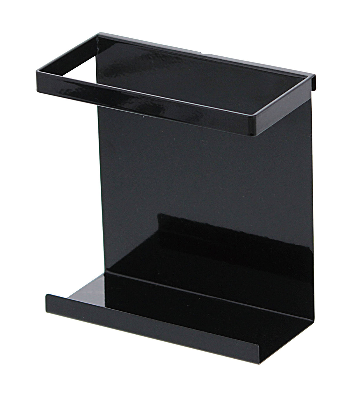 山崎実業(Yamazaki) KT-TW EY Wrap Holder, サイズ:約W13.5XD6.5XH14.5cm, Black (Black 19-3911tcx)