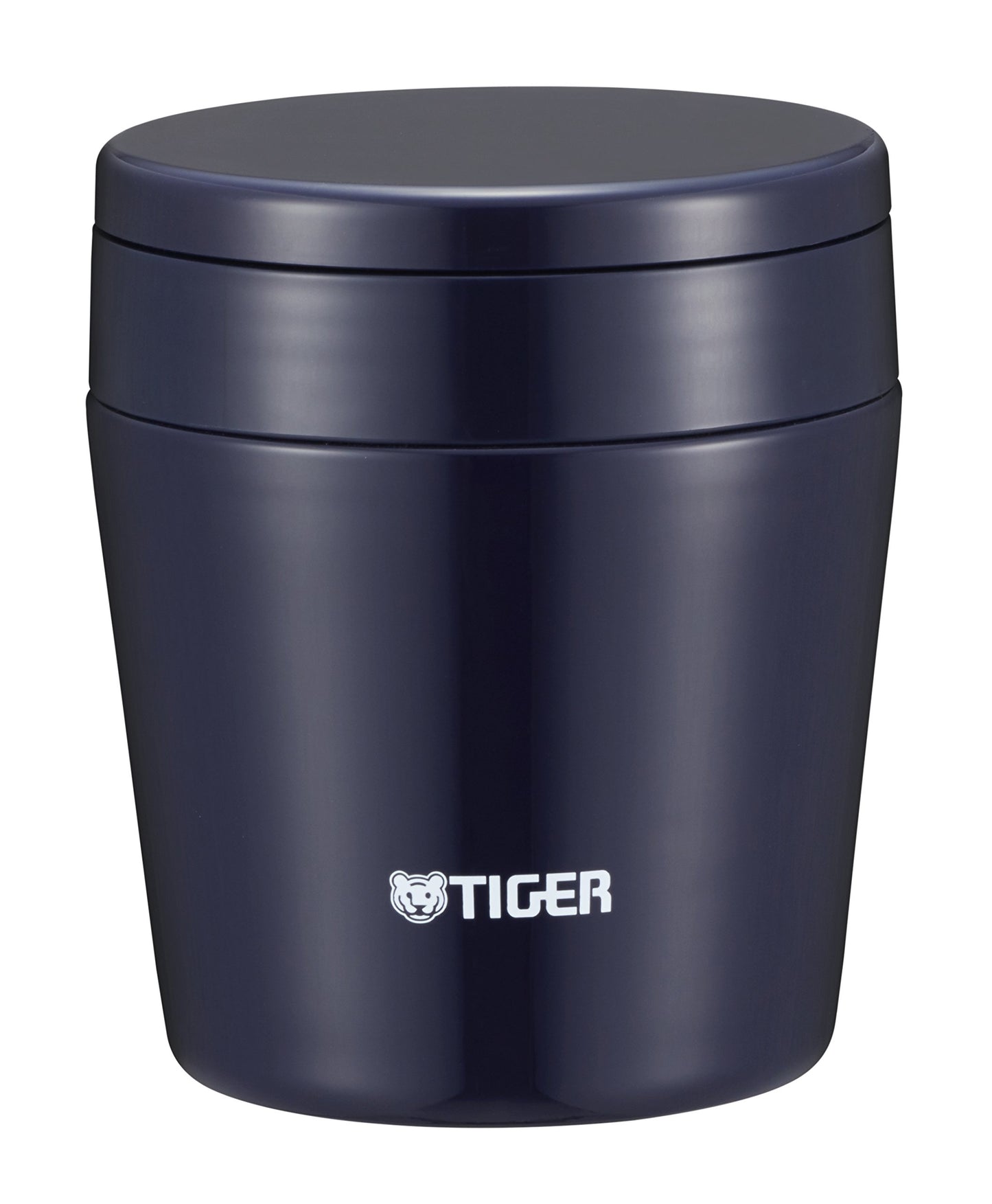 Tiger Thermos Vacuum Insulated Soup Jar, 8.5 fl oz (250 ml), Thermal, Bento Box, Wide Mouth, Round Bottom, Indigo Blue MCL-B025-AI Tiger