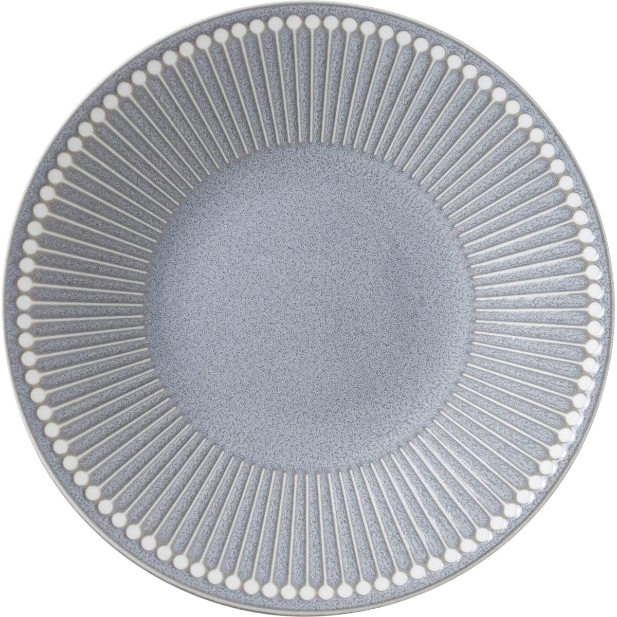 Minorutouki mino ware "Albee" Lightweight Plate Gray Set of 2, φ8.74×H1.18in 13.25oz Made in Japan
