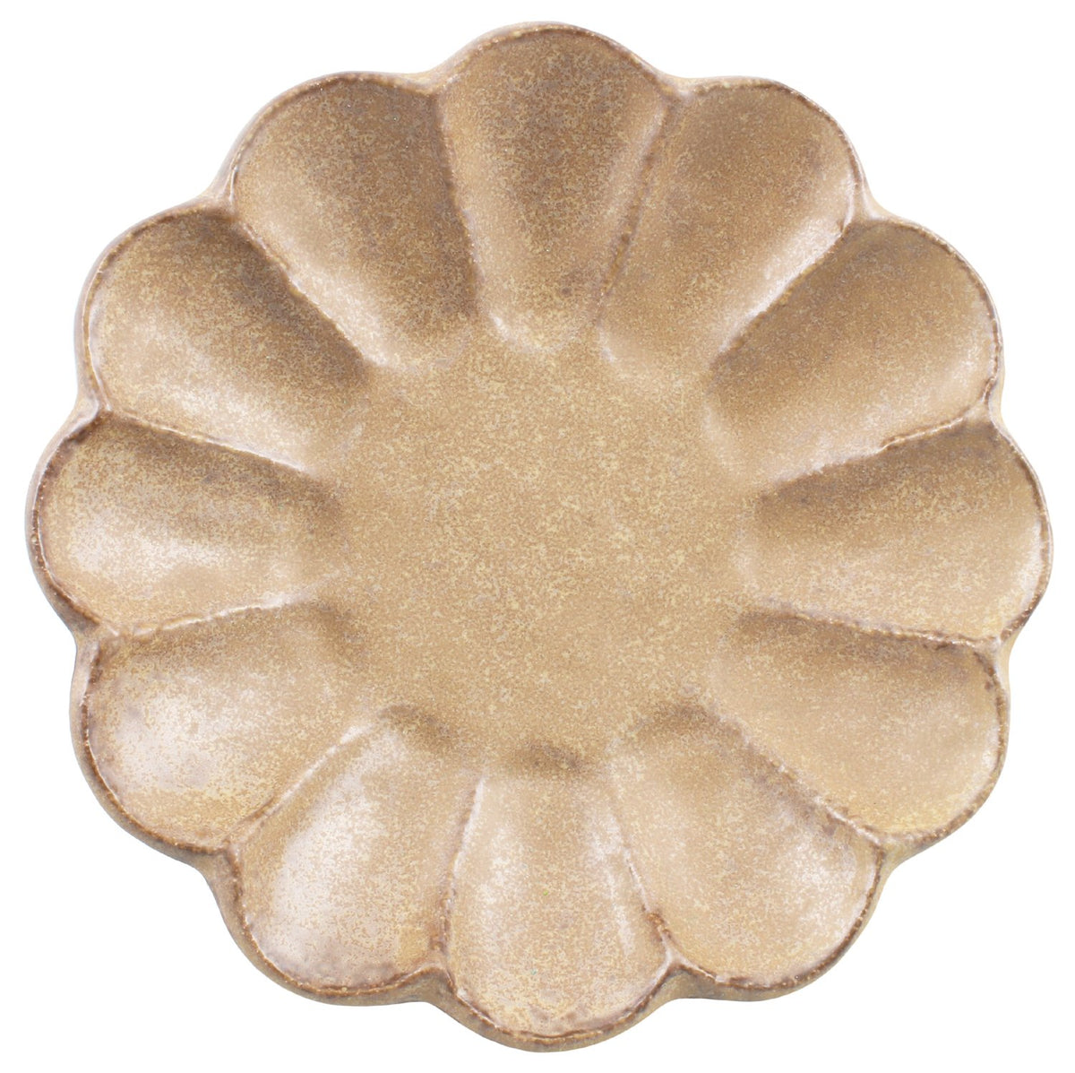 うつわ魯庵 Mino Ware 555-0015 Kaneko Komohei Linka Plate, Serving Plate, Tea, Kneeling Flowers, Diameter 5.5 inches (14 cm), Microwave and Dishwasher Safe, Made in Japan