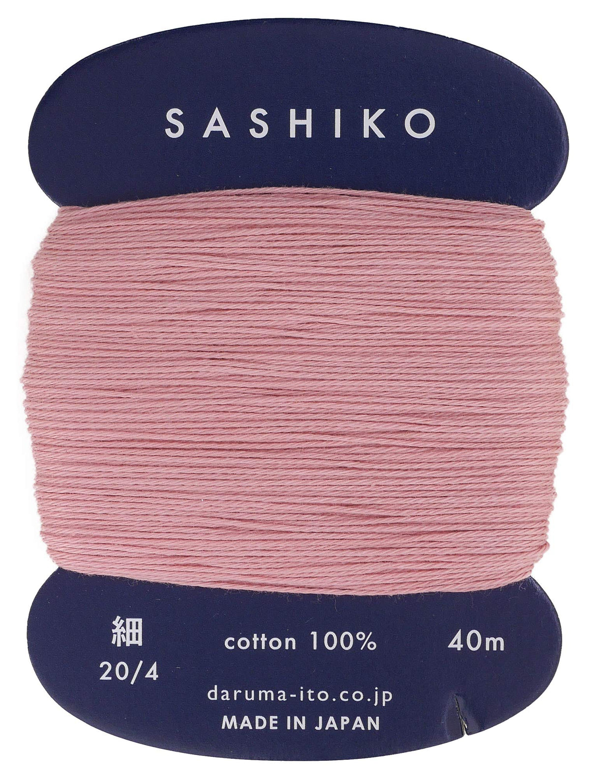Sashiko Thread Thinner Weight 40m Col. 211"Greyish Pink Japanese Embroidery & Quilting by Yokota