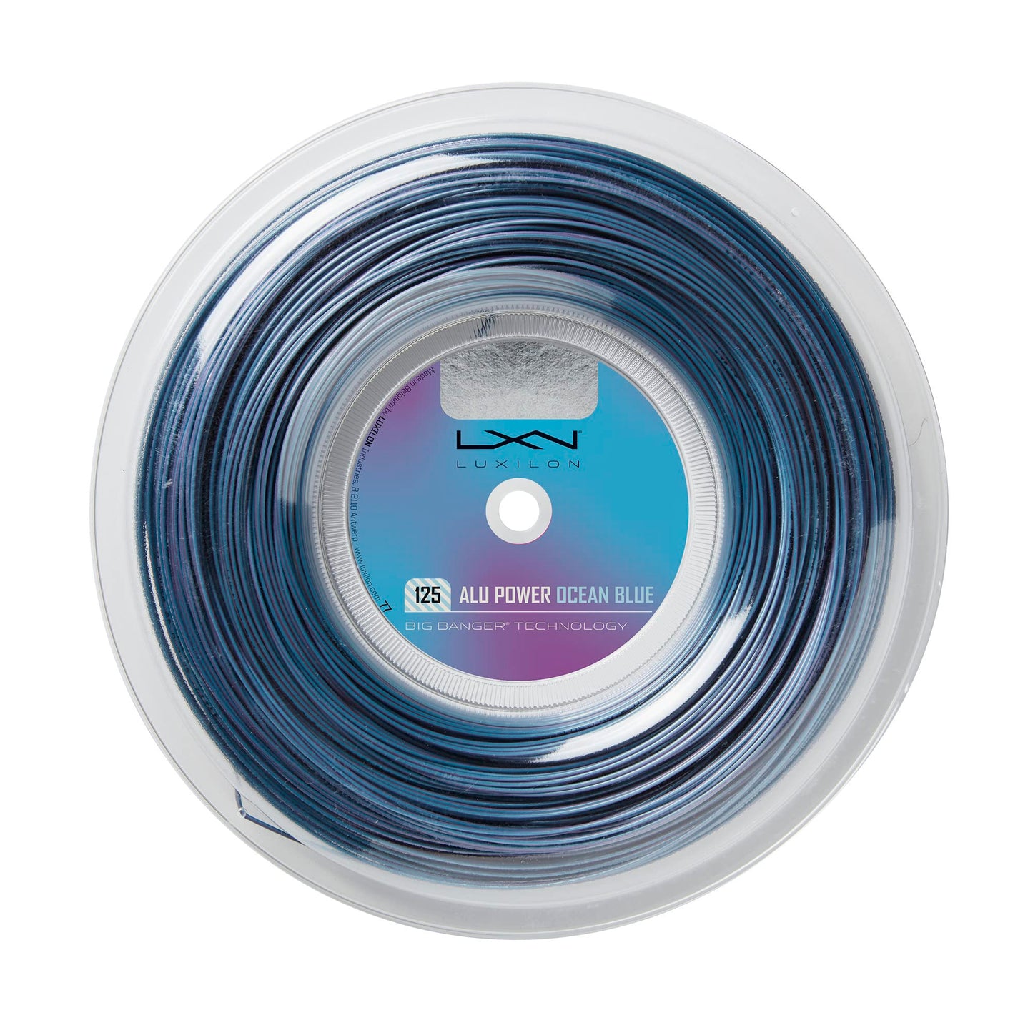 Luxilon ALU Power 125 Tennis String - 200m Reel, Ocean Blue