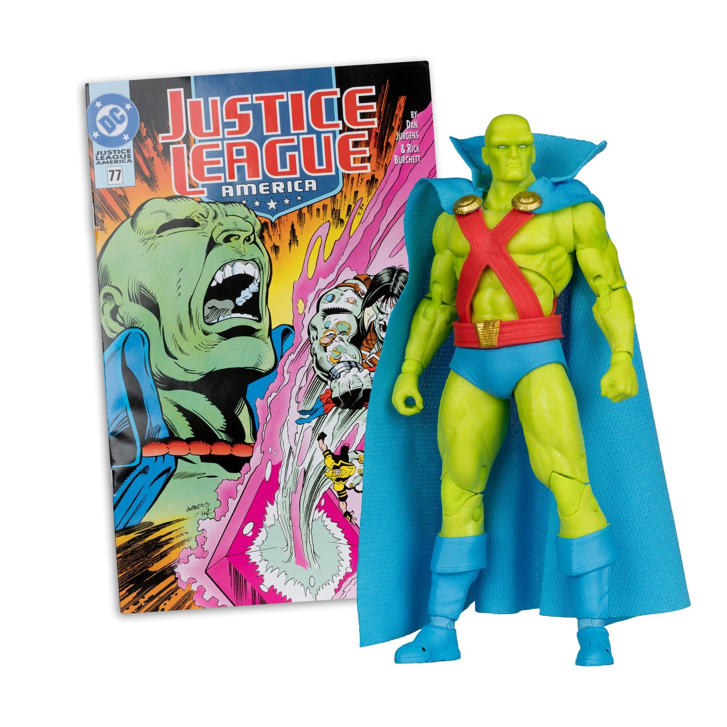 McFarlane Toys- DC Direct Page Punchers Martian Manhunter (Justice League #77) 7in Action Figure with Comic