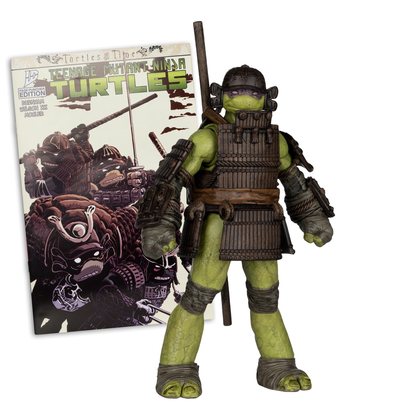 McFarlane Toys- Teenage Mutant Ninja Turtles (Page Punchers) Donatello 5in Action Figure with Turtles in Time Comic