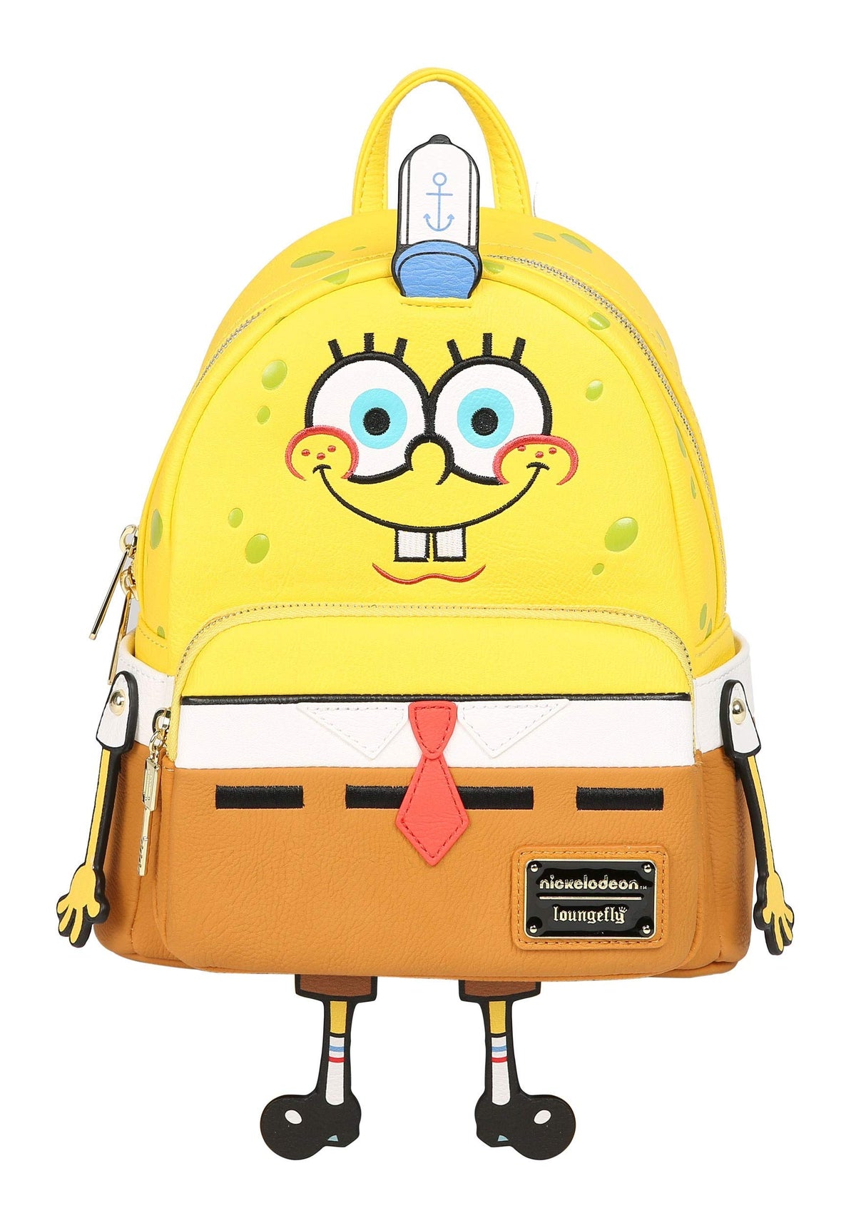 Loungefly SpongeBob SquarePants Faux Leather Womens Double Strap Shoulder Bag Purse