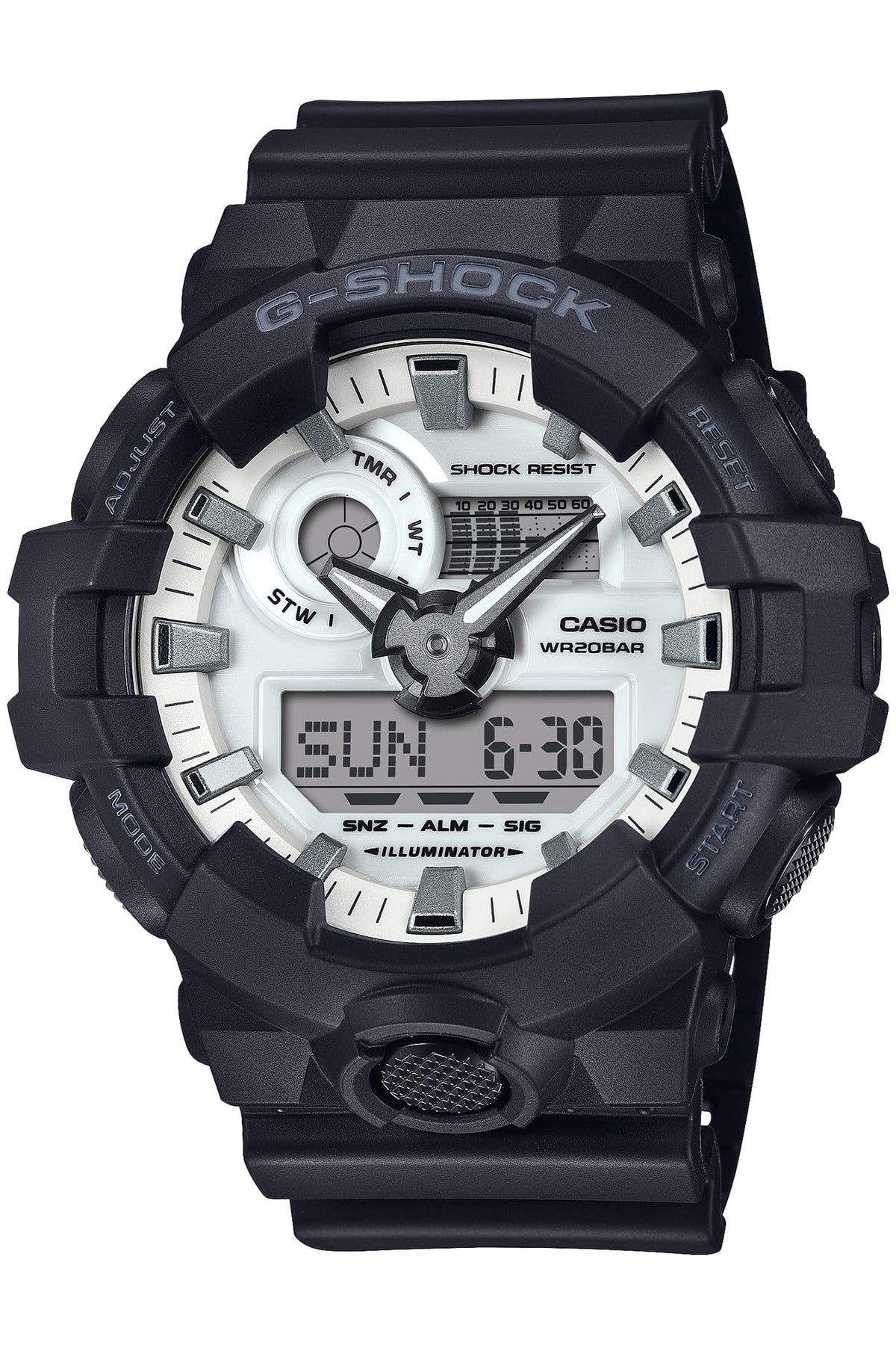 Casio GA-700WD-1AJF Black and Brilliant White Japan Import New