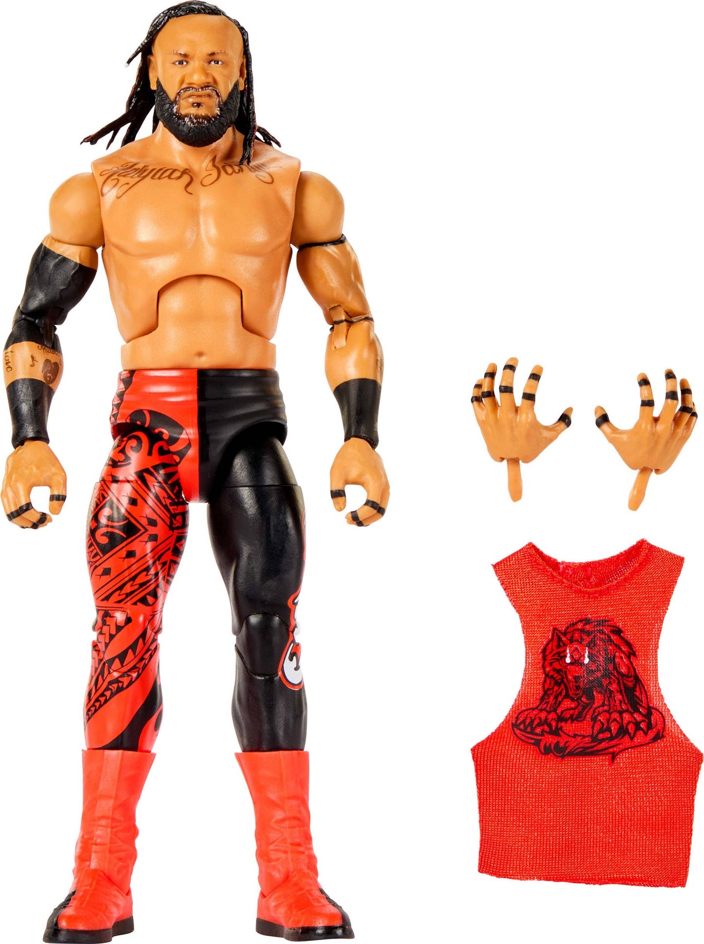 Mattel WWE Elite Jacob Fatu Action Figure & Accessories, Series #125
