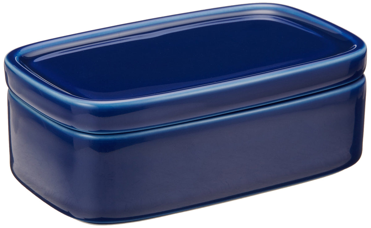 Hakusan Toki Conte Long, Blue Conte, Approx. 5.7 x 3.5 x 2.2 inches (14.5 x 8.8 x 5.5 cm), Hasami Ware, Made in Japan