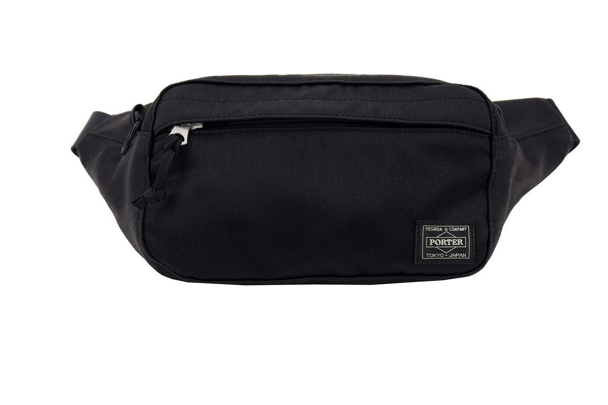 Porter 892-15104 Denim Waist Bag (L), Black (Black), M