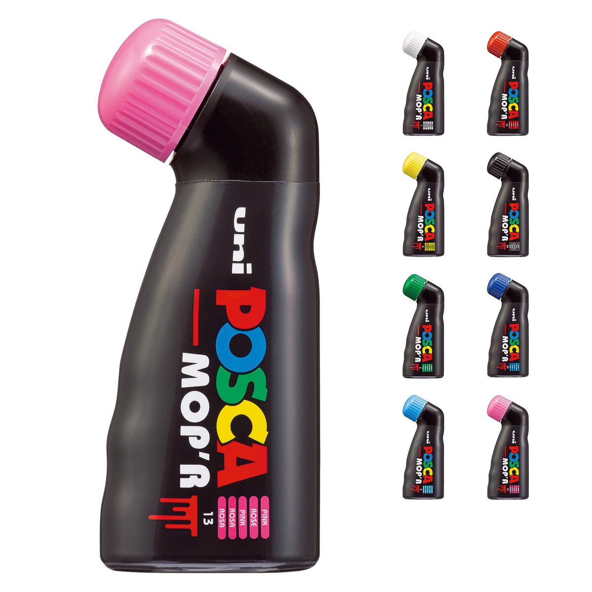 uni POSCA MOP'R PCM-22 Water-Based Paint Markers, Round Tip (22mm), Pink