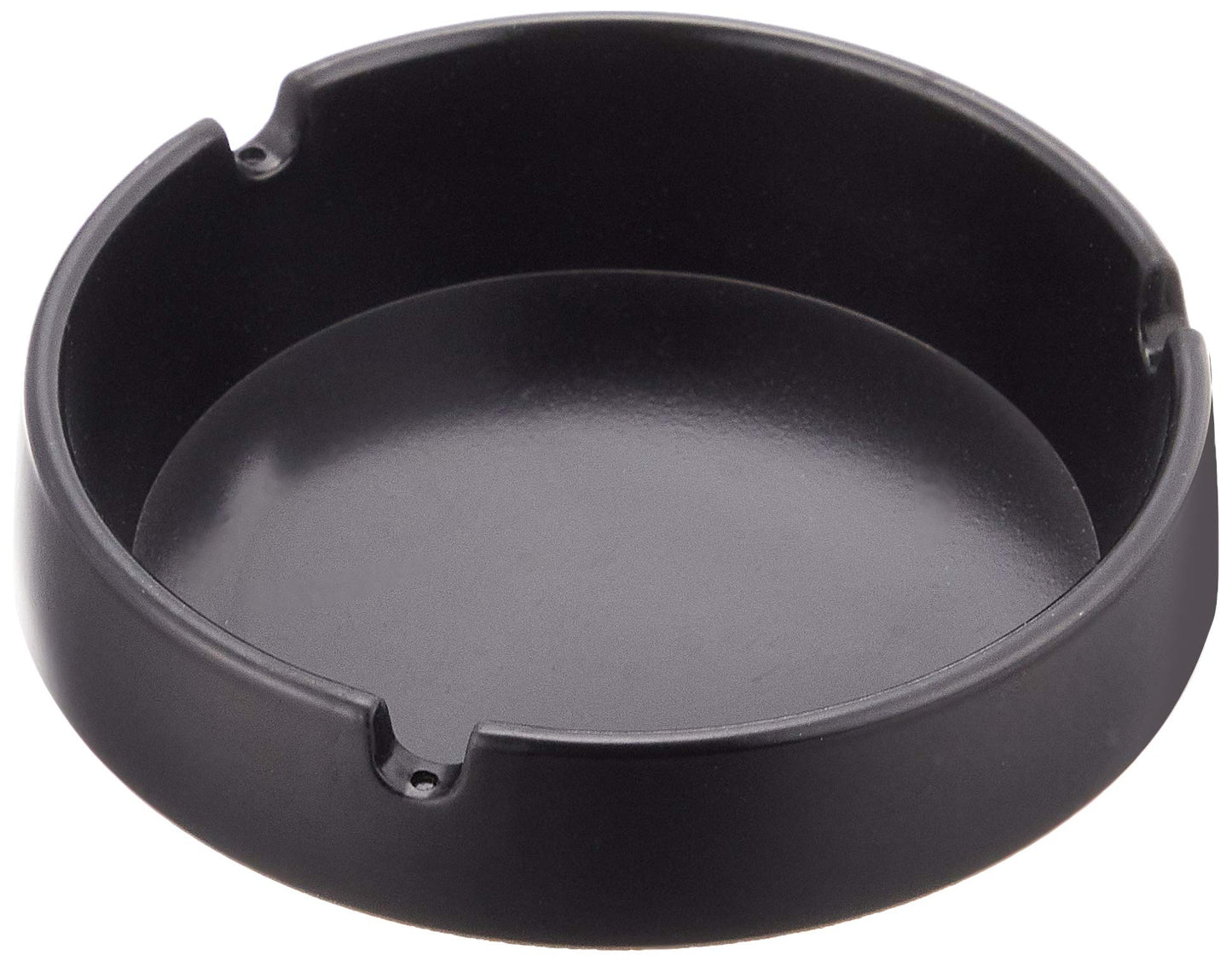 Nagao 0836-061 Echo Metal Melamine Ashtray (90φ), Set of 12, Black