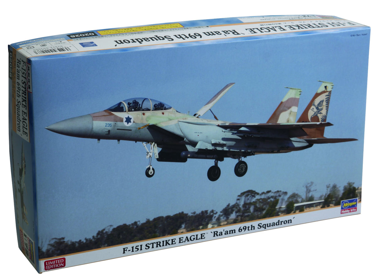 Hasegawa 1/72 F15I Strike Eagle Raam 69th Squadron Limited Edition Airplane Model Kit