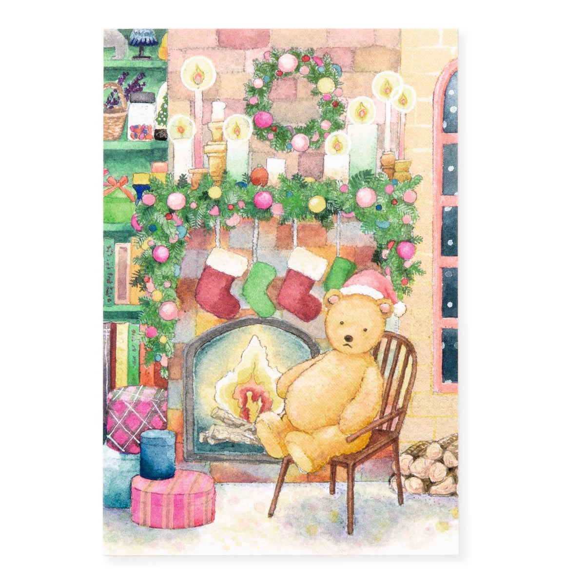 Iroha Publishing WORLD1 ART CREATORS Christmas Card W3.9 x H 5.8 inches (100 mm) x H 5.8 inches (148 mm) WAPC-13
