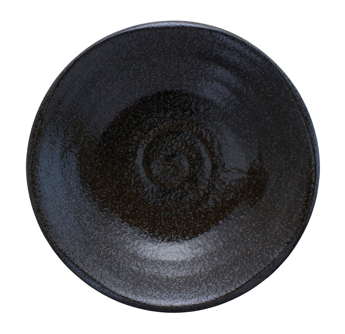 一久(Ichikyu) Mino Ware 130-0804 Kuroyo Pasta Plate, Curry Plate, Diameter Approx. 8.3 inches (21 cm), Microwave and Dishwasher Safe, Simple, Plain, Black, Made in Japan