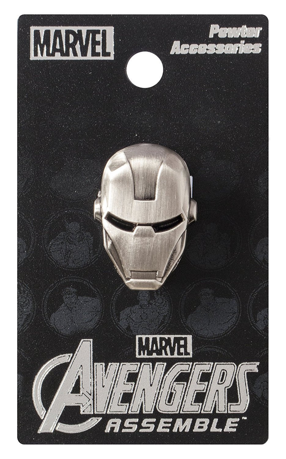 Marvel Iron Man Head Pewter Lapel Pin