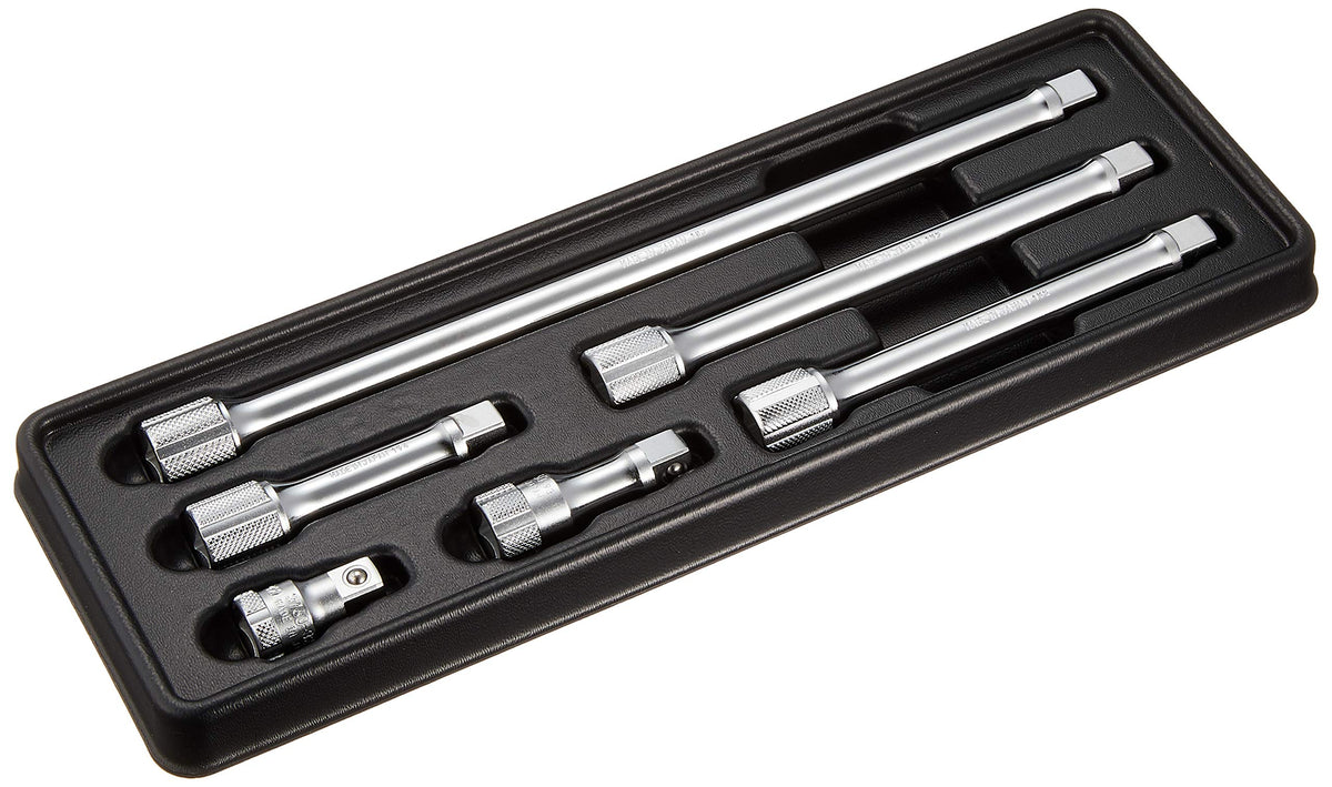 Ko-ken PK3760/6 3/8 Sq. Dr. Extension Bar set 32-250mm ABS Tray 6 pieces