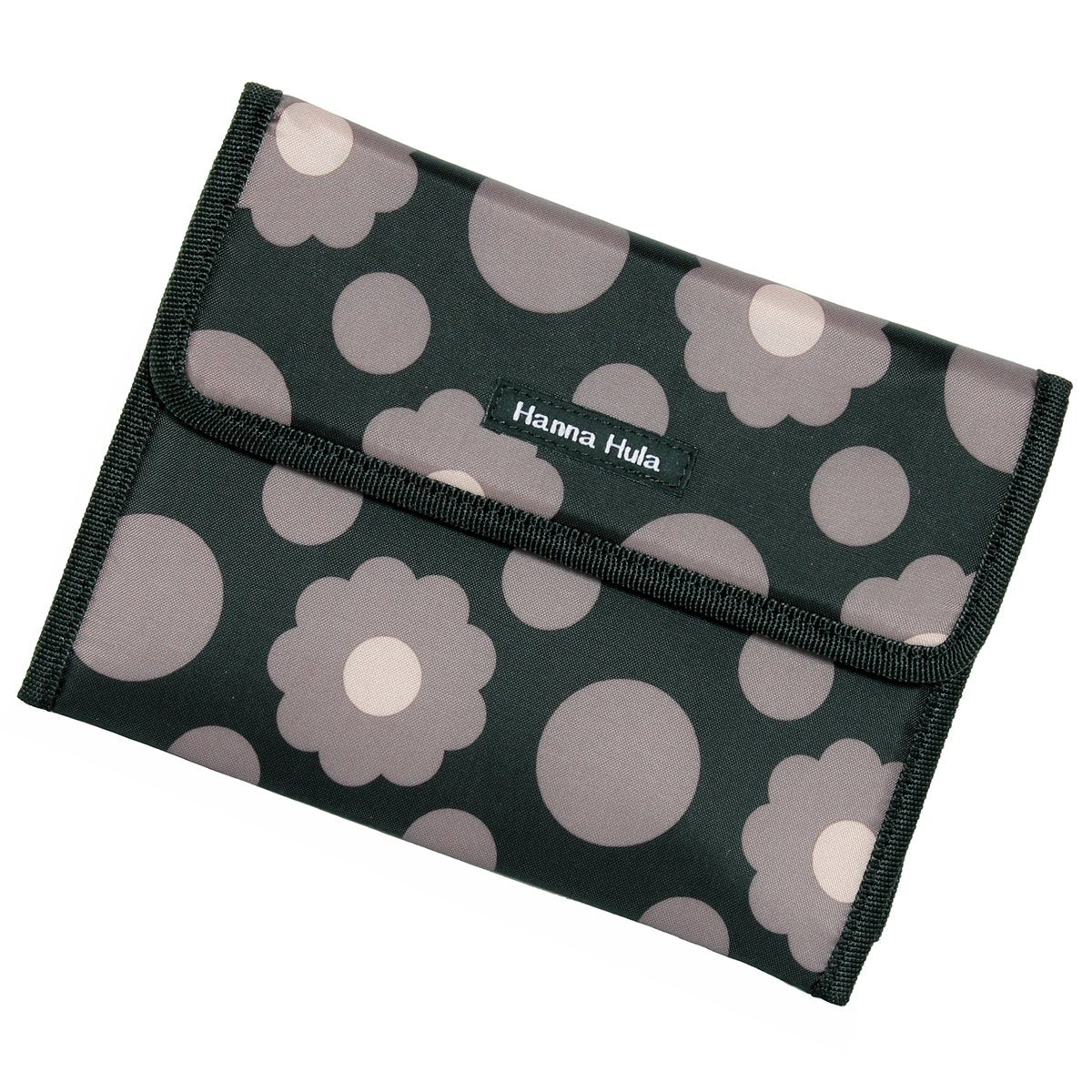 Cute Design Card/Planner Organizer Case, Size : 9.25 x 7.08 Inches, Dark Flower