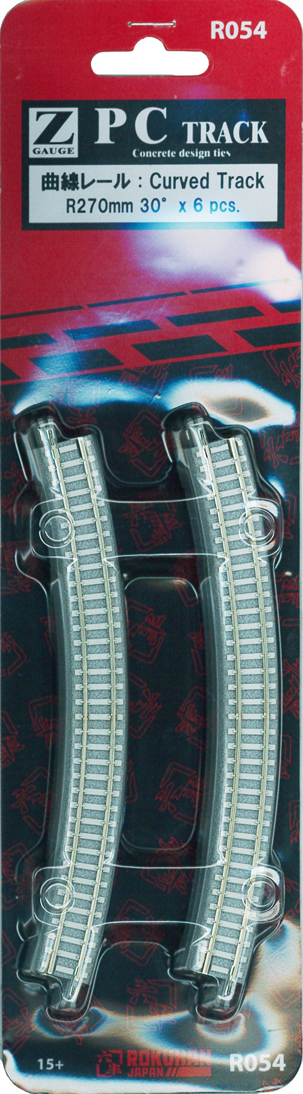 R270-30 ° 6 bottles rail curve Z gauge track R054 PC
