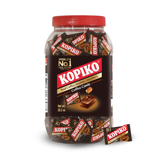 Kopiko Coffee Candy – Bold-Tasty Hard Candy from Indonesia with Real Coffee Extract – A Satisfying Boost for On-the-Go Energy (28.2oz Jar)
