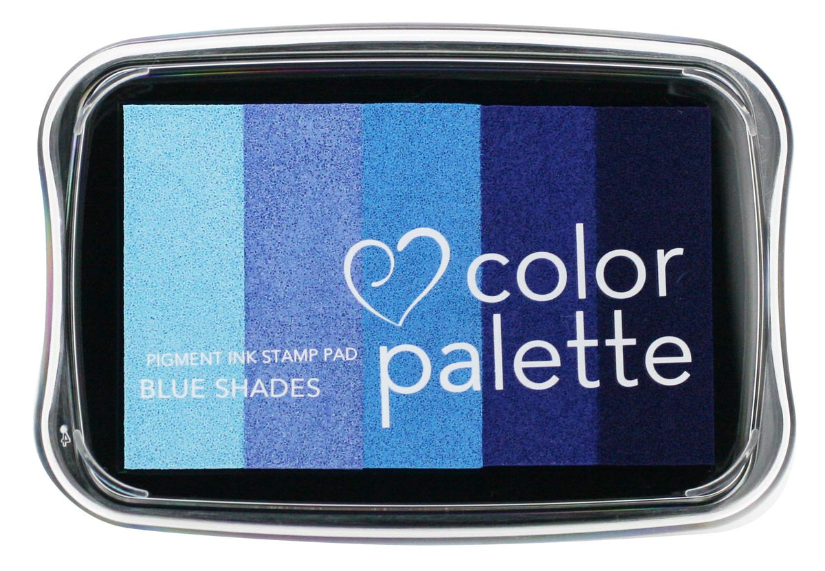 Tsukineko 19977-507 Color Palette, 5 Color Combination, Blue Shade