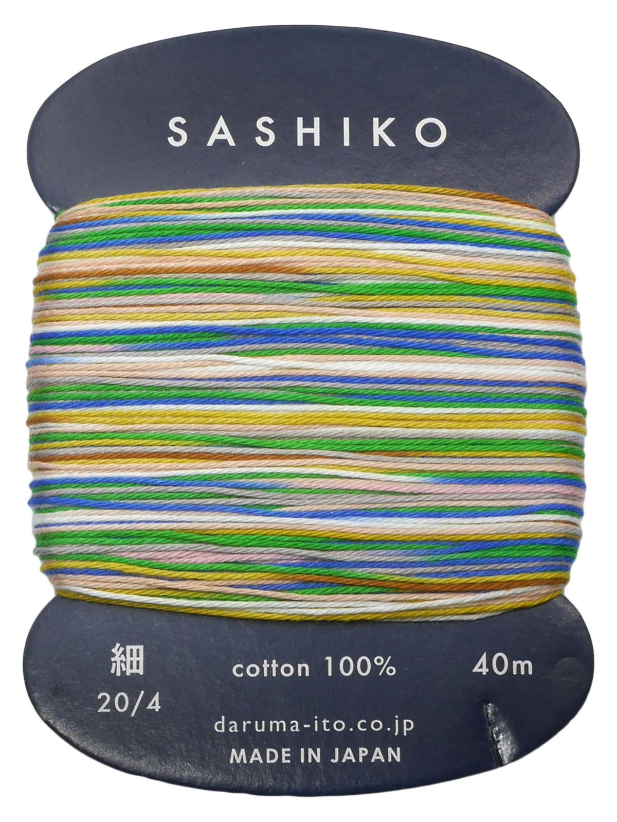 Yokota Daruma Sashiko Thread Single and Variegated Color (Tanabata, Thin 40M Card)