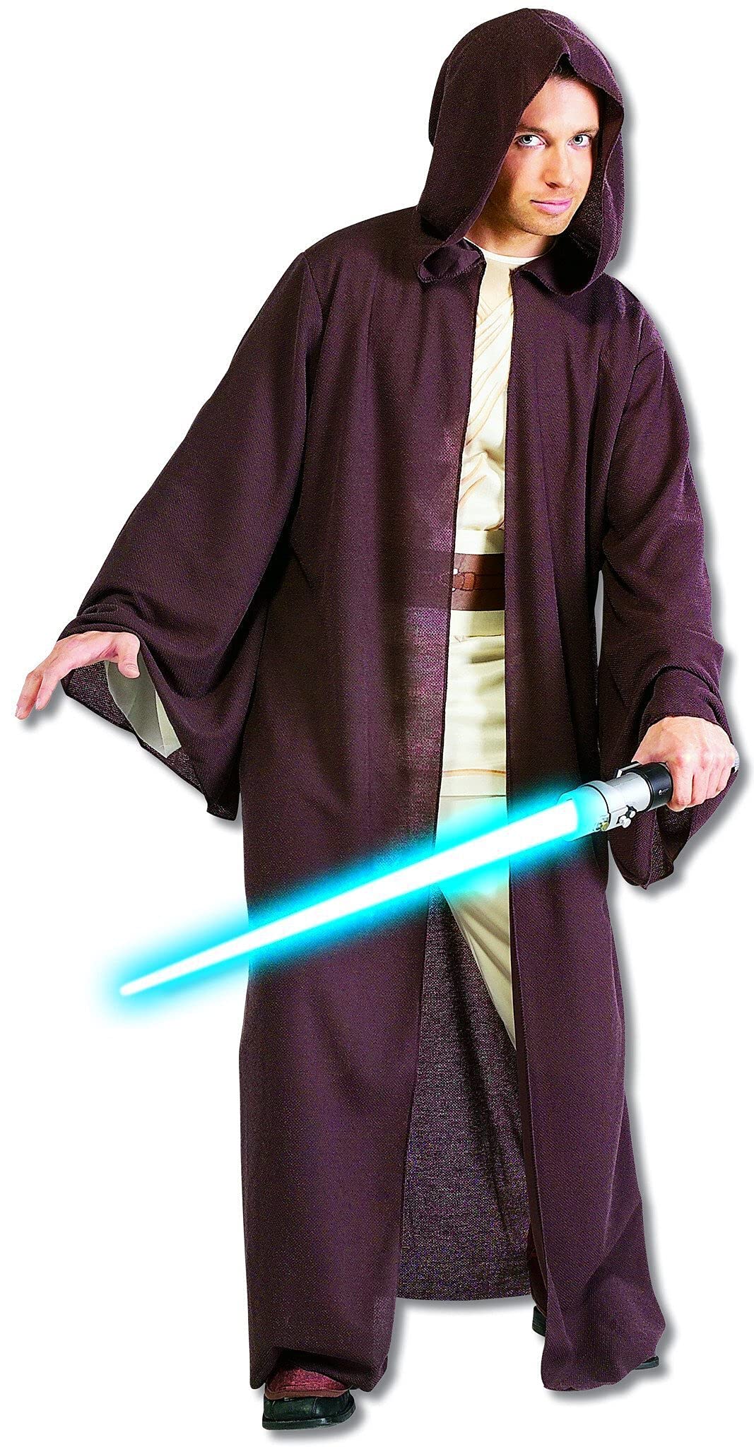 STAR WARS Deluxe Hooded Jedi Robe, Brown, One Size