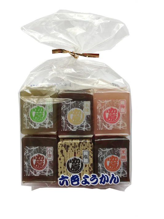 Kashihara Yokan - Traditional Japanese Sweet Bean Paste Jelly Cookie Cakes, 6 Flavors--New!!