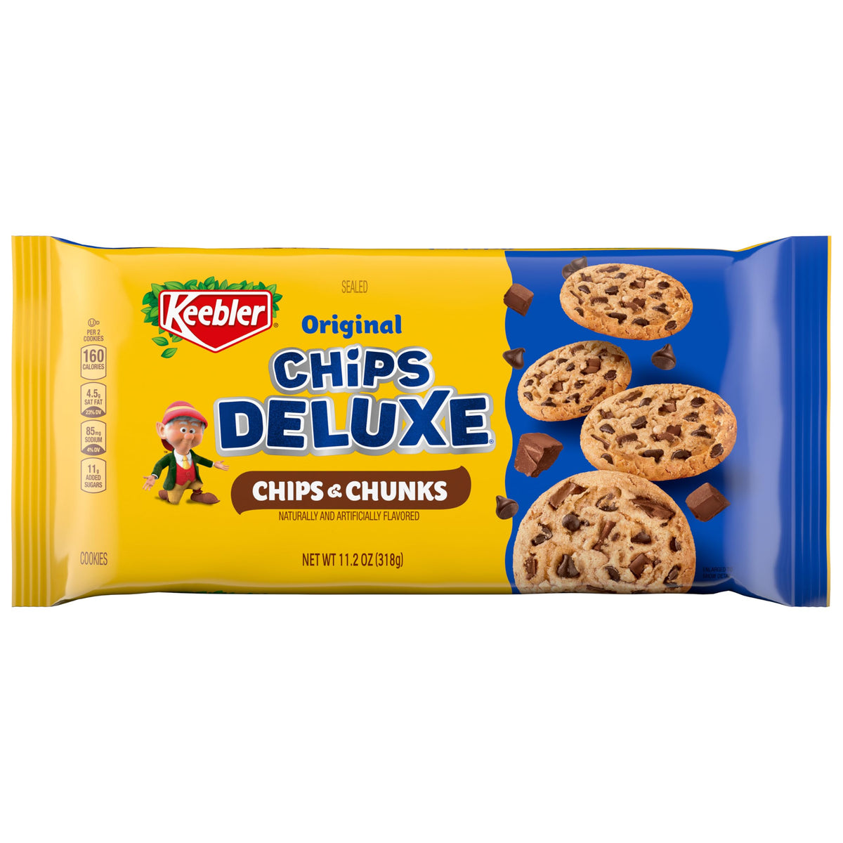 Keebler Chips Deluxe Fudgy Chocolate Chip Cookies with Chunks of Keebler Fudge 11.2 oz