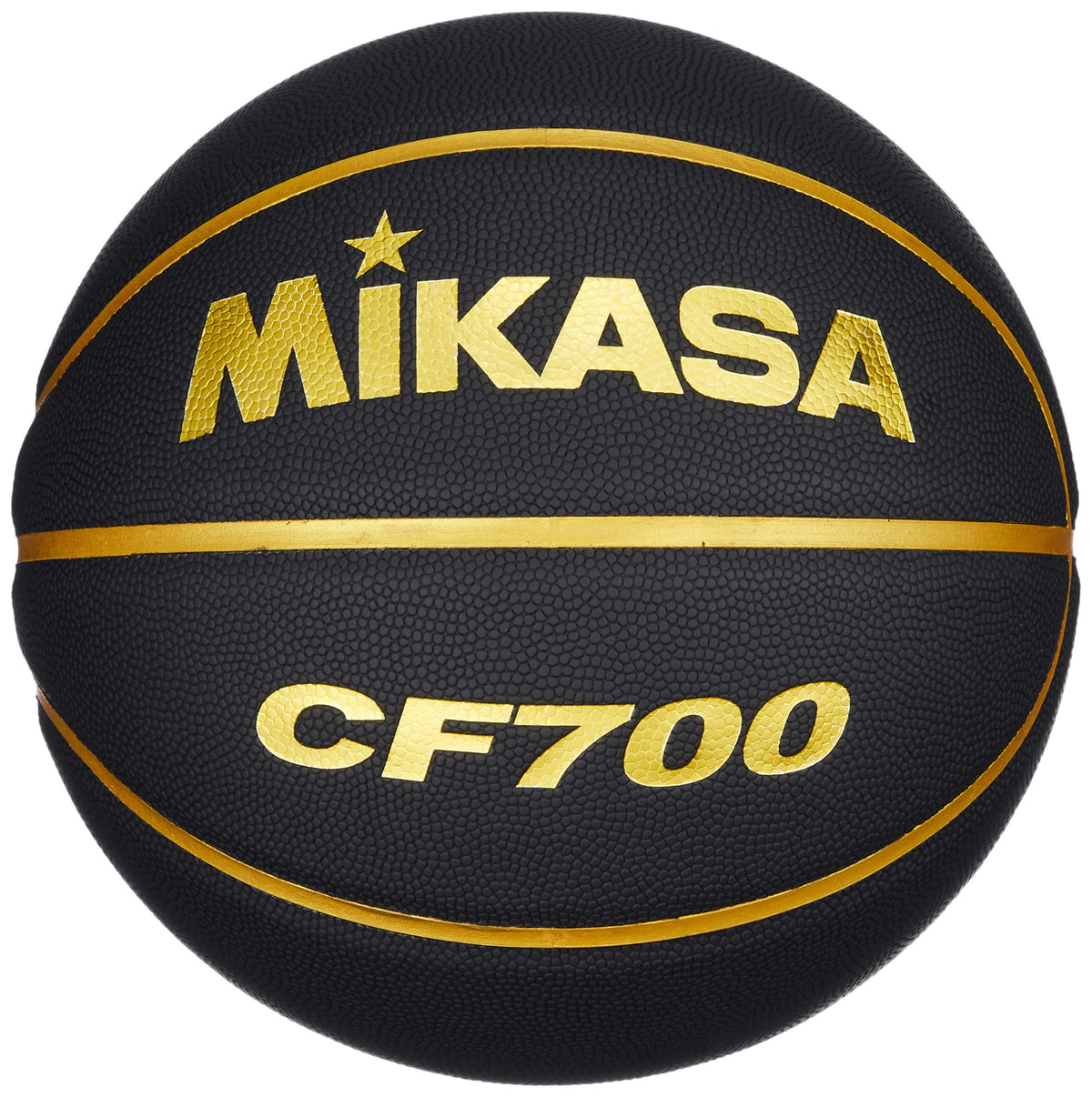 MIKASA CF700-BKGL Basketball No. 7 Artificial Leather Black/Gold Recommended Inner Pressure 0.490 - 0.630 (kgf/cm))