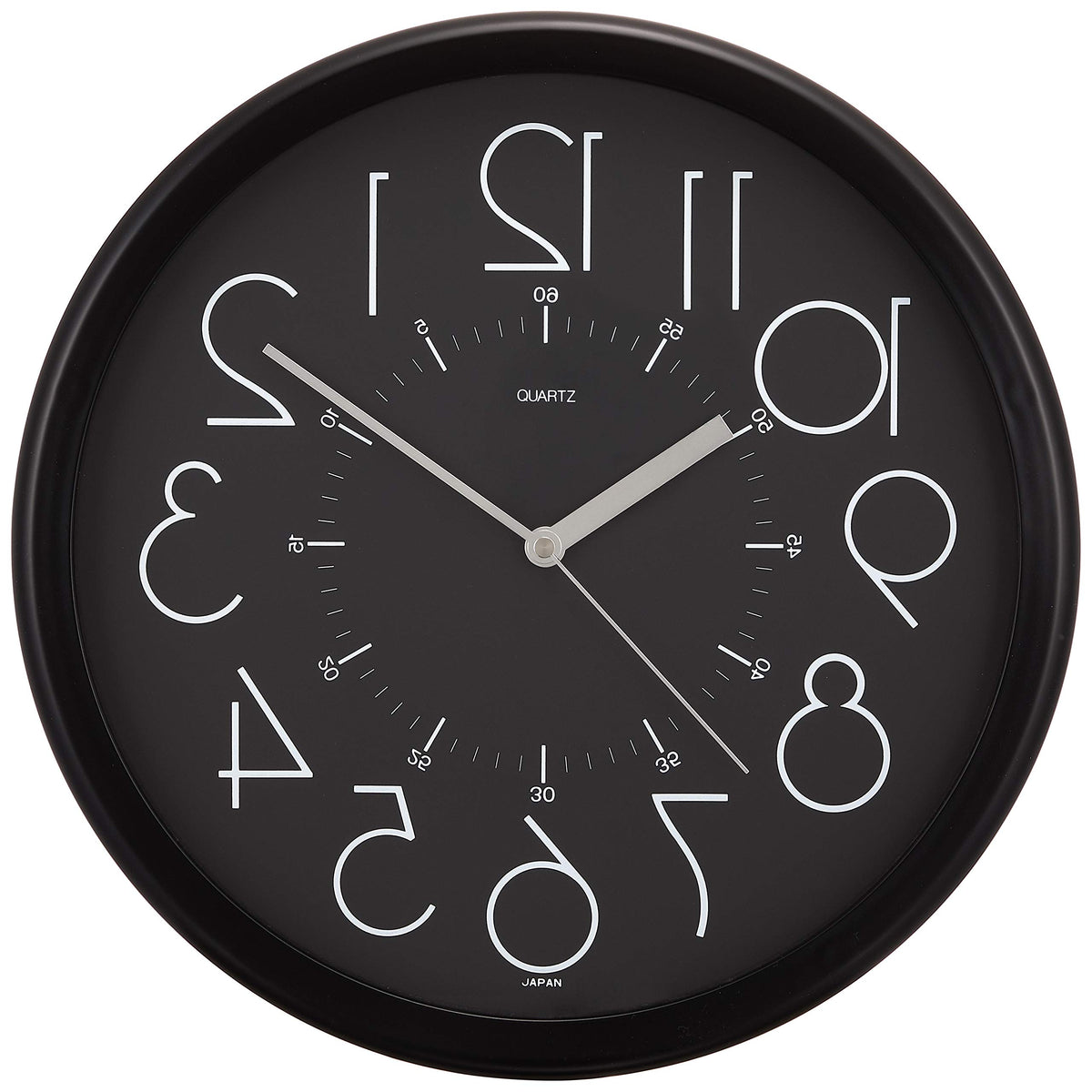 さんてる(Suntel) Santeru QL886-BK Reverse Watch, Made in Japan, Black