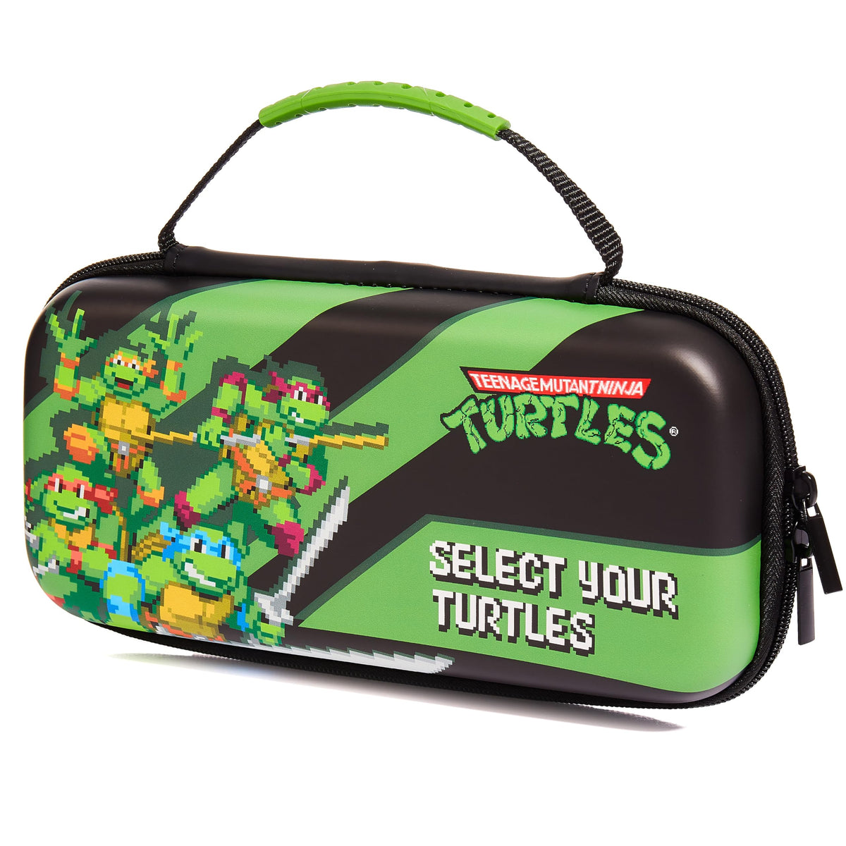 Numskull Teenage Mutant Ninja Turtles Hard Shell Travel Case for Nintendo Switch and OLED Model Console - Fits 10 Games and Switch Accessories