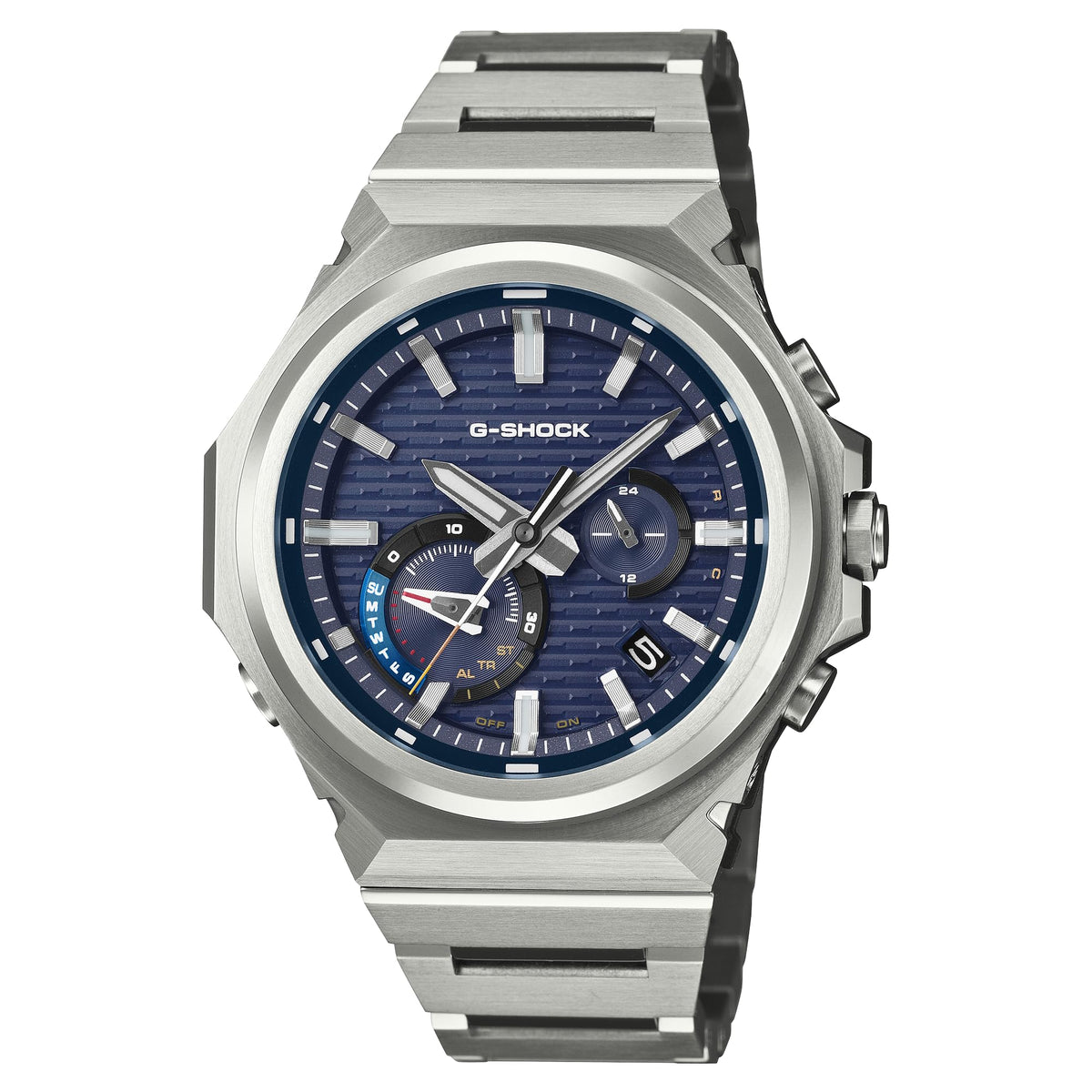 G-Shock Men's Casio G-Steel GST-B1000 Series Blue Dial Stainless Steel Watch GSTB1000D-2A