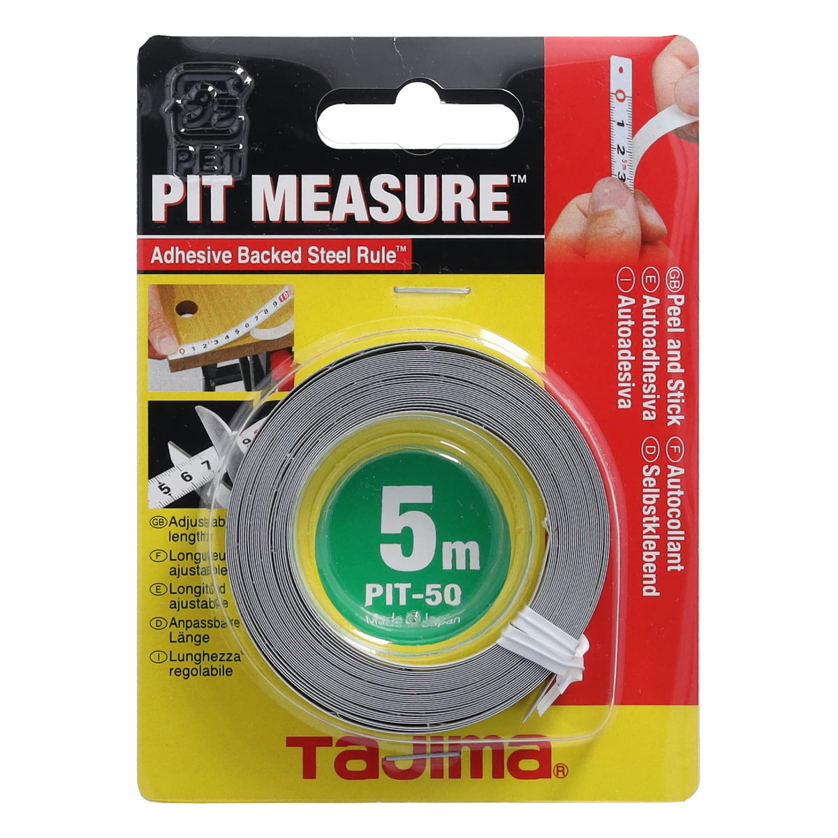 Tajima PIT50 Convex Pit Measure 16.4 x 0.5 inches (5 x 13 mm)