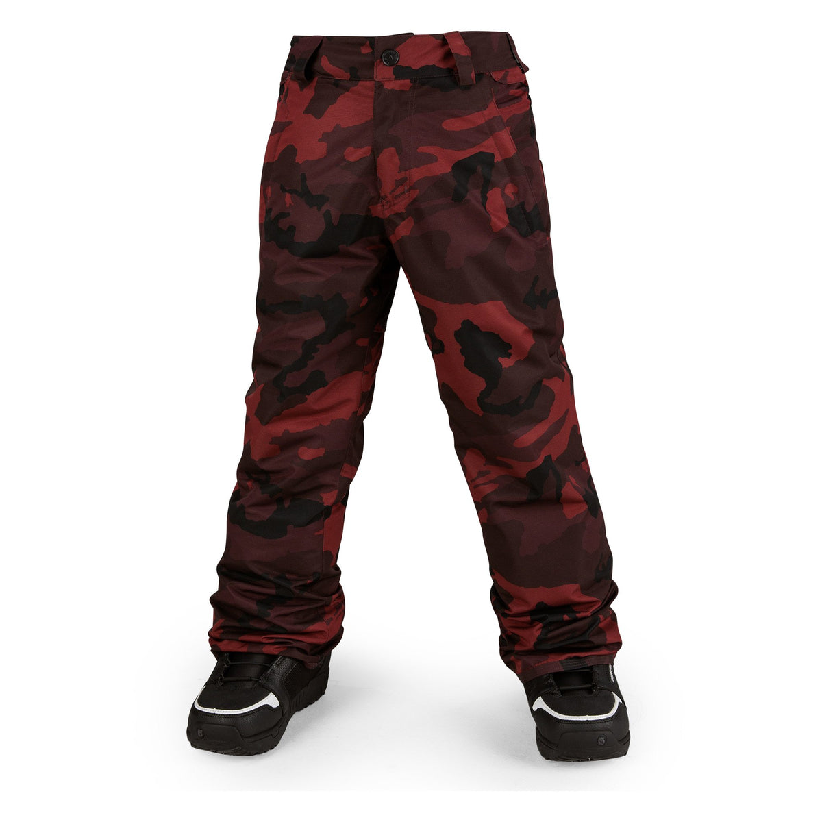Volcom Boys' Big Explorer Insulated Pant, Red, M