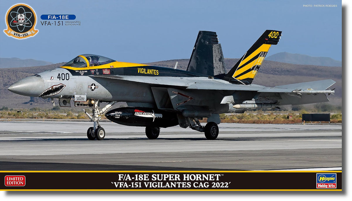 Hasegawa 02450 1/72 US Navy F/A-18E Super Hornet VFA-151 Vigilantes CAG 2022 Plastic Model