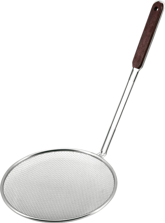 18-8 Rose Pattern Buckwheat (8 Mesh) 10"