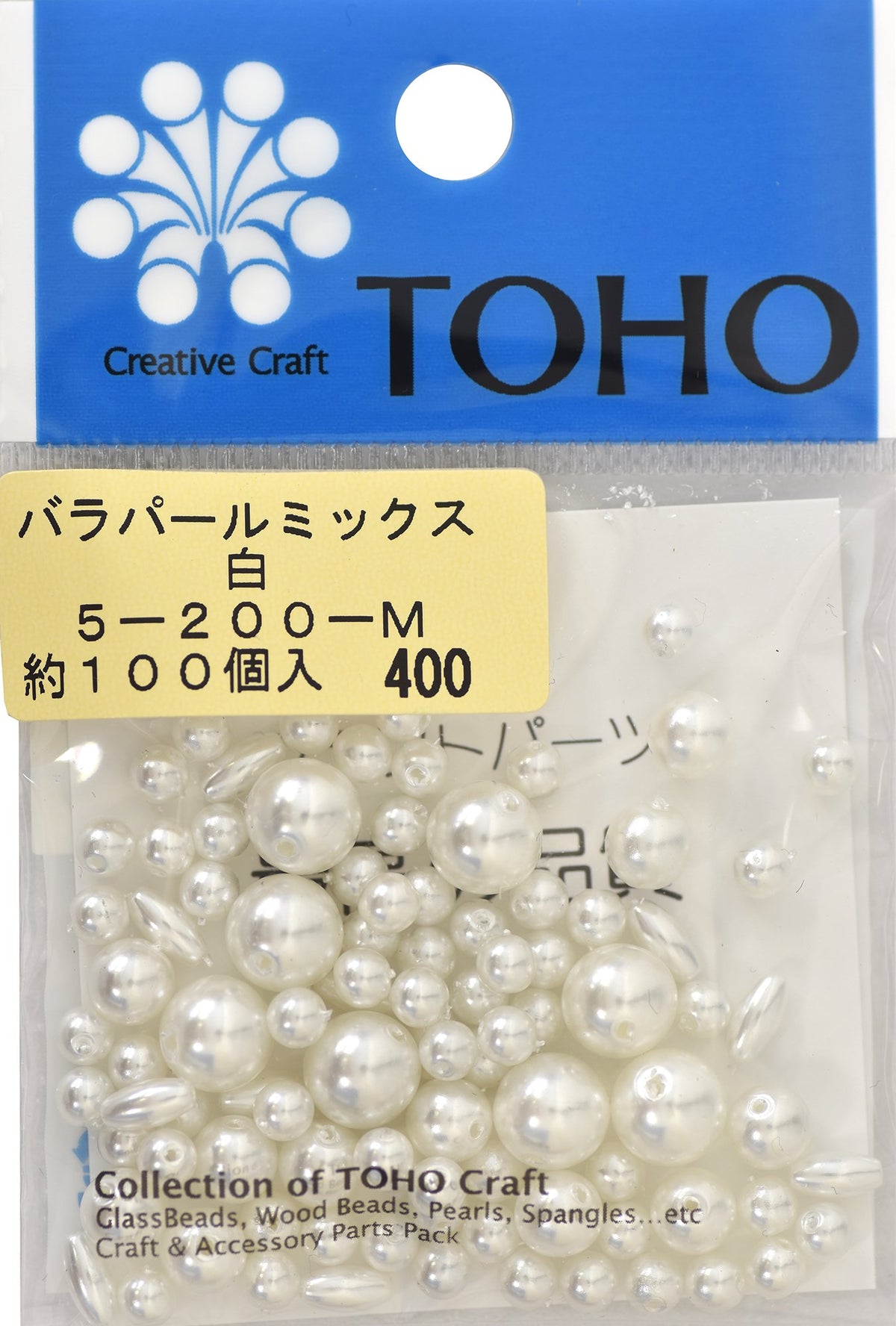 TOHO Rose Pearl Mix, White, Approx. 100 Pieces No. 200