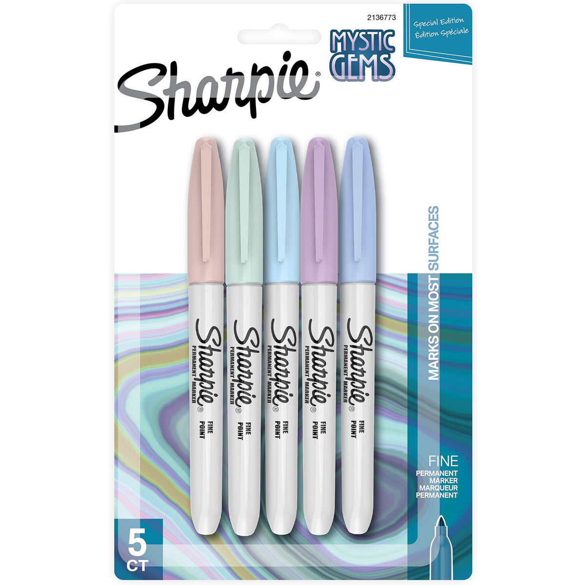 Sharpie Mystic Gems Fine Point Permanent Marker 5/Pkg-2136773