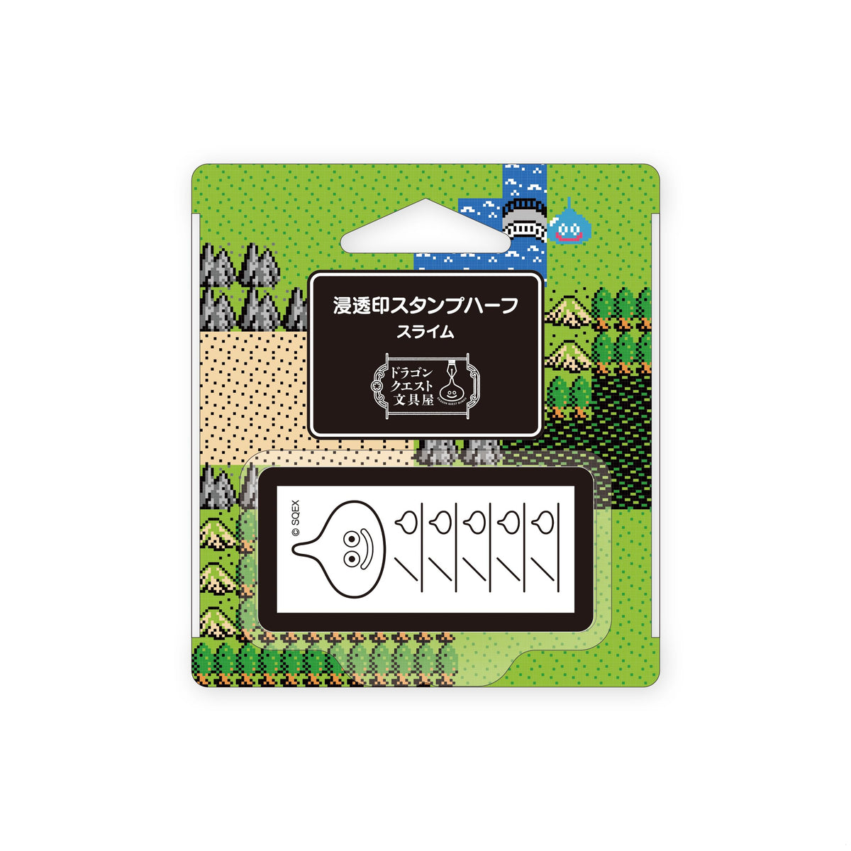 Dragon Quest Stationery Shop Penetrating Stamp Half Slime 266192