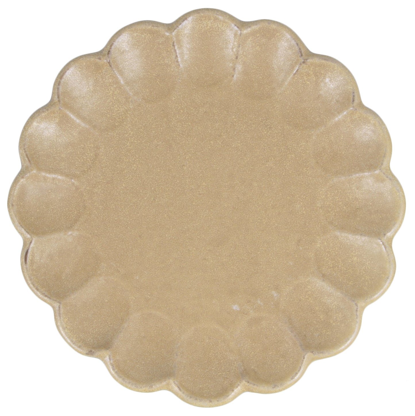うつわ魯庵 Mino Ware 555-0012 Kaneko-Kohei Linker Plate, Platter, Tea, Kneeling Flowers, Diameter 9.4 inches (24 cm), Curry Plate, Pasta Dish, Microwave Safe, Dishwasher Safe, Made in Japan