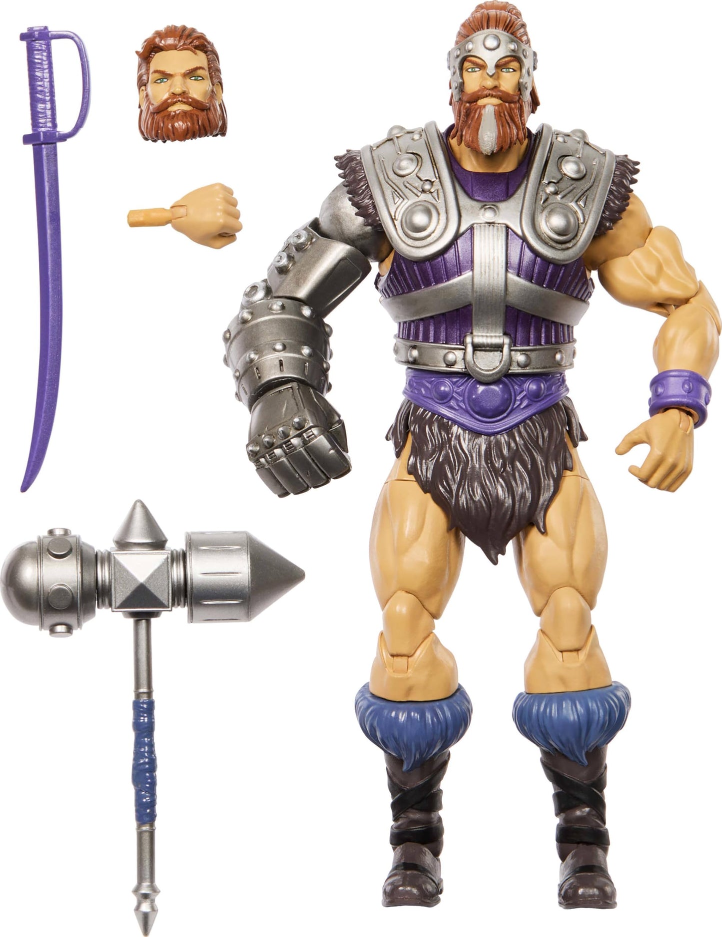 Masters of The Universe Masterverse 7-Inch Action Figure, New Eternia Fisto, Motu Hero Toy with Iron Fist, 30 Articulations
