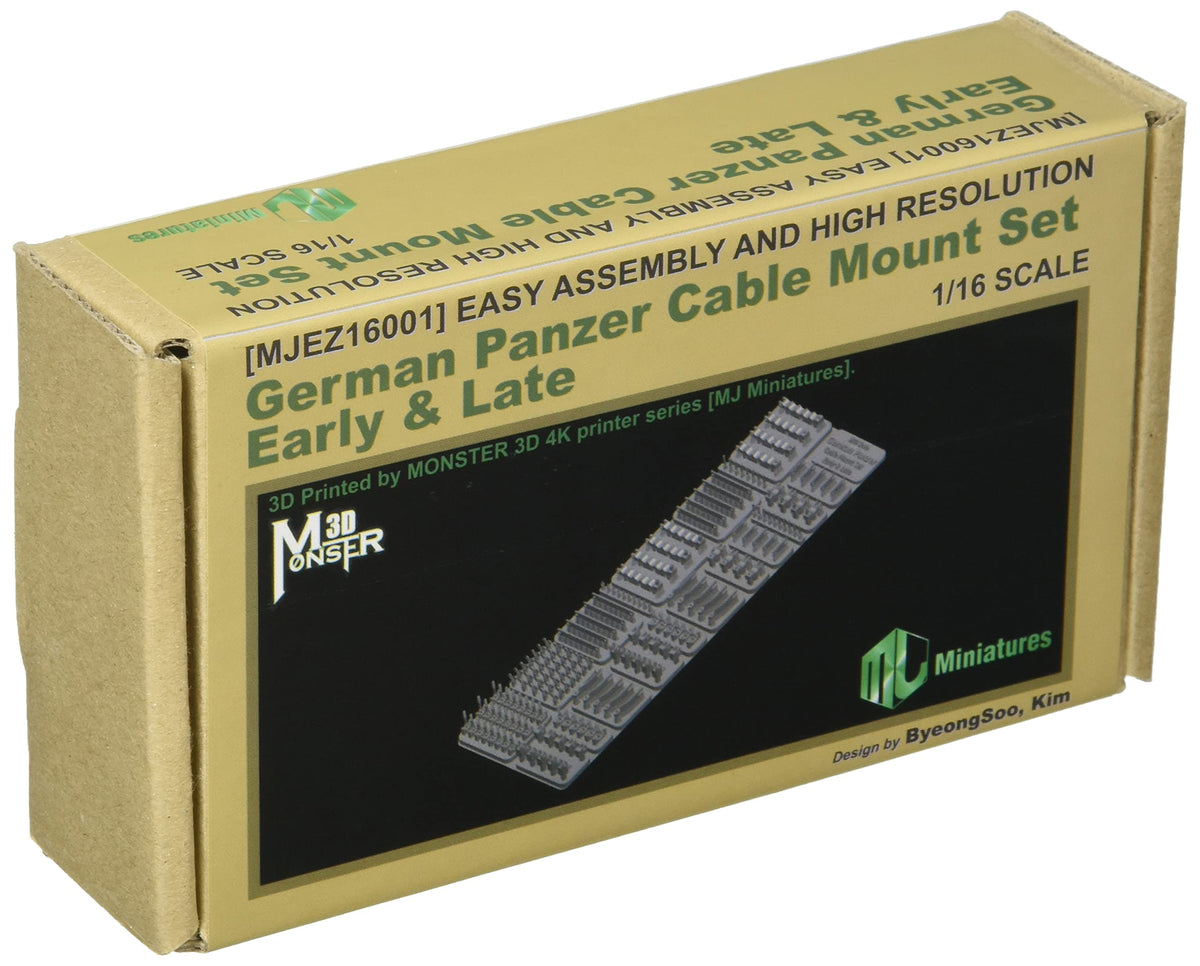 MJ Miniature 1/16 WWII German Army Tank Cable Mount Set Plastic Model Parts MJEZ16001