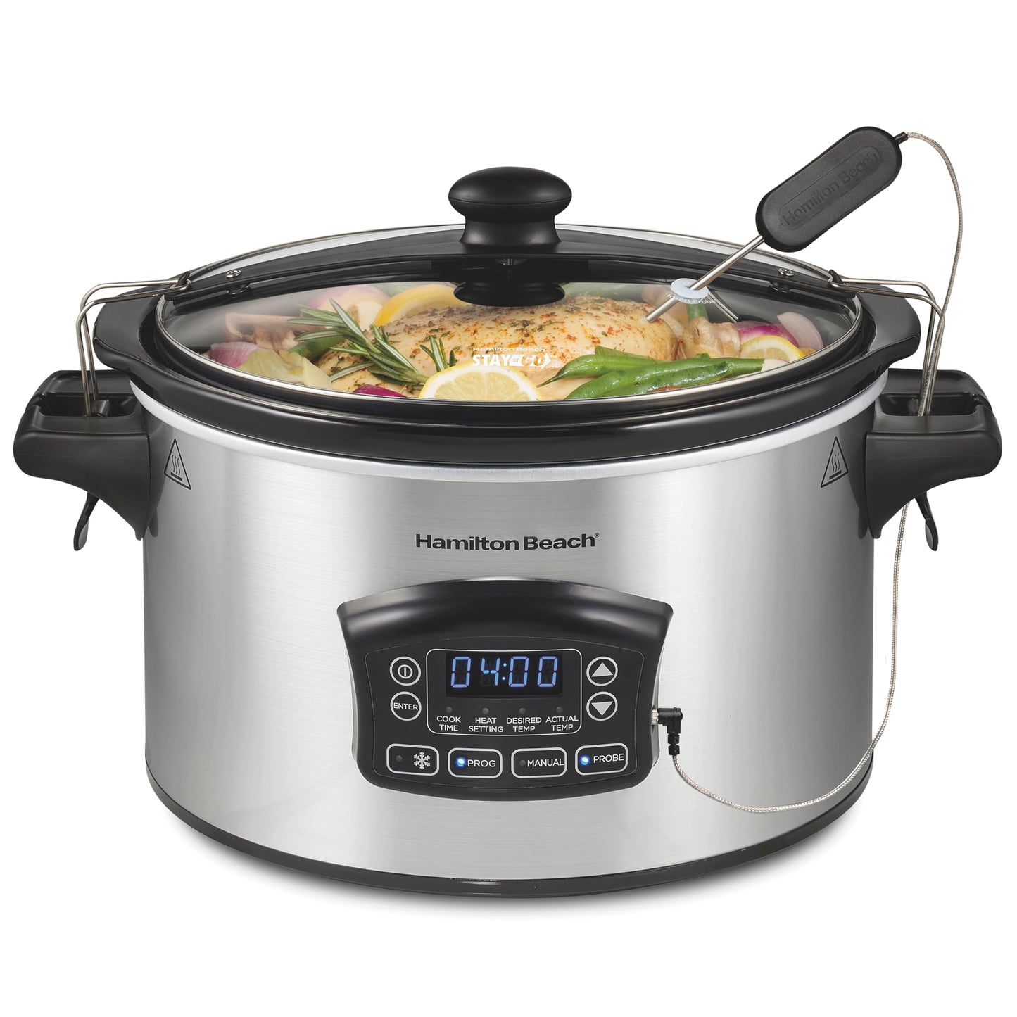 Hamilton Beach Portable 6 Quart Set & Forget Programmable Slow Cooker