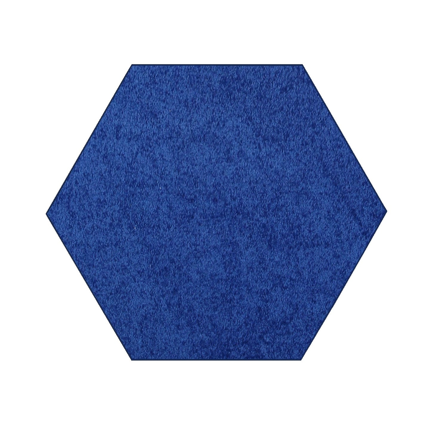 Ambiant Pet Friendly Solid Color Area Rugs Neon Blue - 2' Hexagon, Indoor, Stain Resistant, Perfect for Living Room, Bedroom, Dining Room, Entryway, Pet & Kids Friendly Rug, Wedding, Made in USA