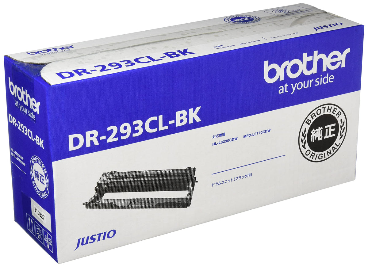 Genuine Brother DR-293CL-BK for Drum Unit Black, Compatible Model Number: HL-L3230CDW, MFC-L3770CDW, etc