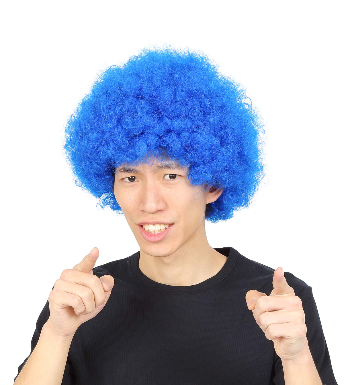 Arctic Land Afro Wig Costume for Small Blue Unisex